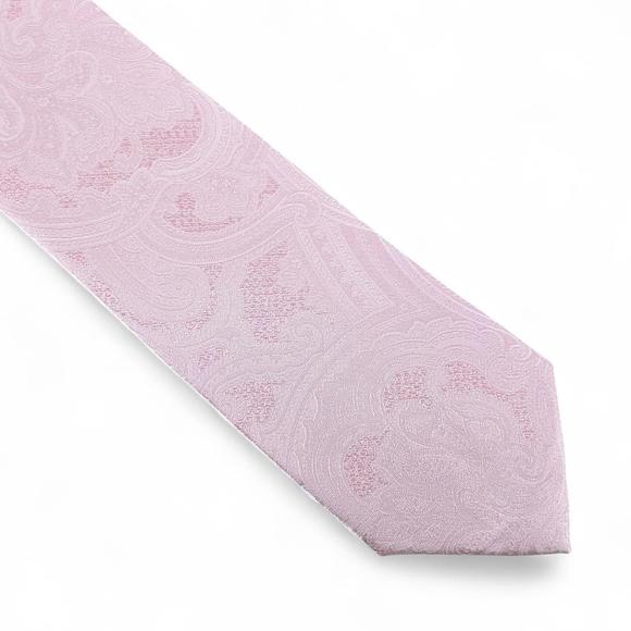 Michael Kors Men's Farington Paisley Tie Necktie Classic 3" Silk Blend Pink - Picture 1 of 4